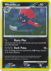 Weavile - 40/130 - Rare - Reverse Holo